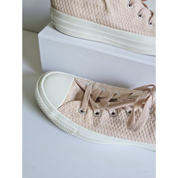 Converse Chuck Taylor All Star Blush Pink Texture Lace Up Women Sneakers Shoes 6 - Picture 3 of 11
